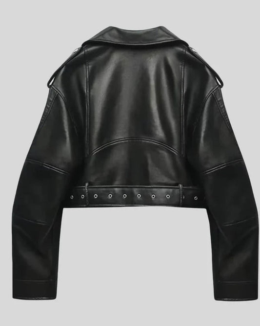 Carmen Dames Jas | Leren PU-leer, Flatterende Snit voor Winter 1