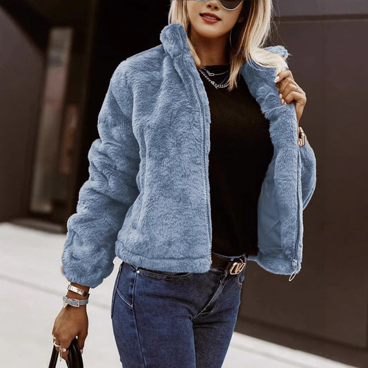 Carmen Dames Oversized Jas | Zacht Imitatiebont 1