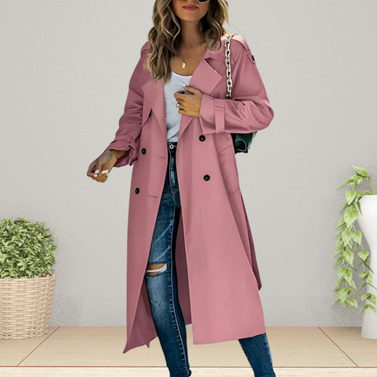 Celia Dames Trenchcoat | Lichtgewicht Polyester, Tijdloze Elegantie 0