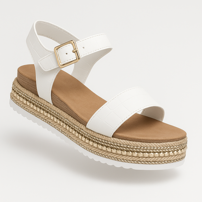 Maelis | Comfortabele Enkelbandsandalen met Plateauzool