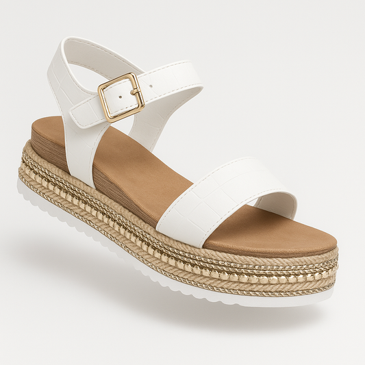 Maelis | Comfortabele Enkelbandsandalen met Plateauzool