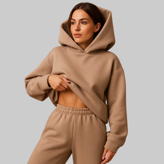 Cleo Loungewear Set Dames | Zachte Oversized Hoodie en Joggingbroek 0