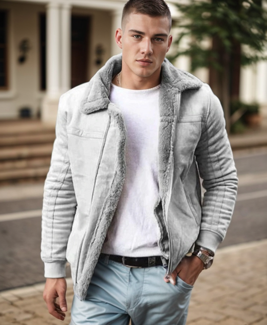 Daan Heren Winterjas | Luxe Shearling Voering, Warm & Comfortabel 1