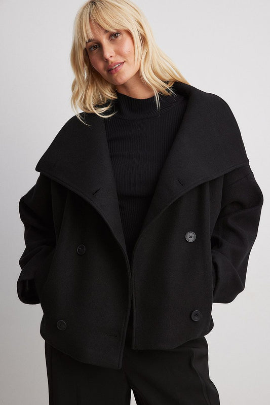 Eline Dames Winterjas | Zachte Wolblend, Oversized Stijl 0