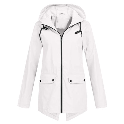 Dames Regenjack met Capuchon – Waterdicht & Modern