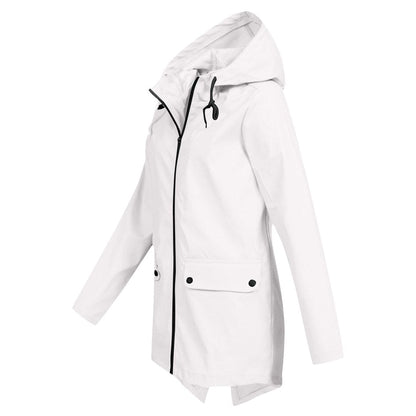 Dames Regenjack met Capuchon – Waterdicht & Modern