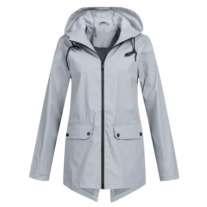 Dames Regenjack met Capuchon – Waterdicht & Modern