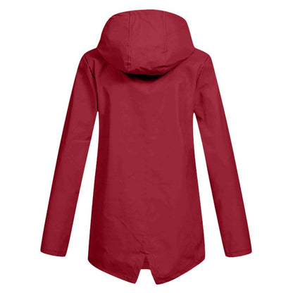 Dames Regenjack met Capuchon – Waterdicht & Modern