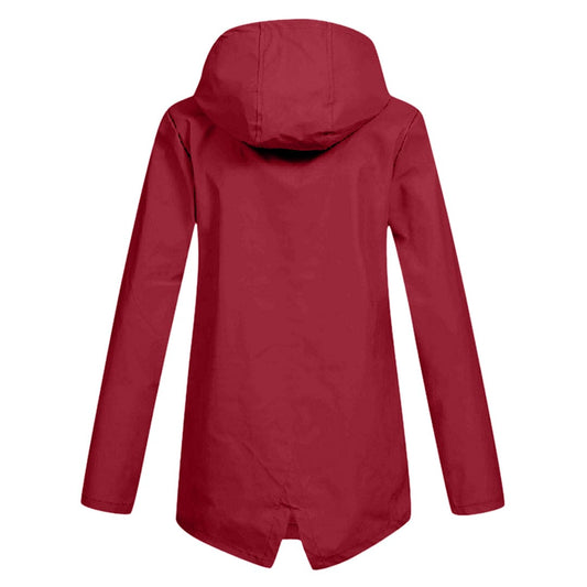 Dames Regenjack met Capuchon – Waterdicht & Modern