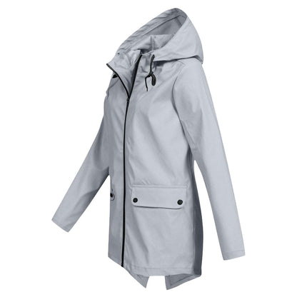 Dames Regenjack met Capuchon – Waterdicht & Modern