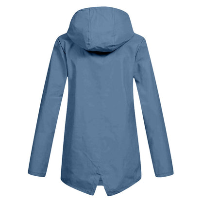 Dames Regenjack met Capuchon – Waterdicht & Modern