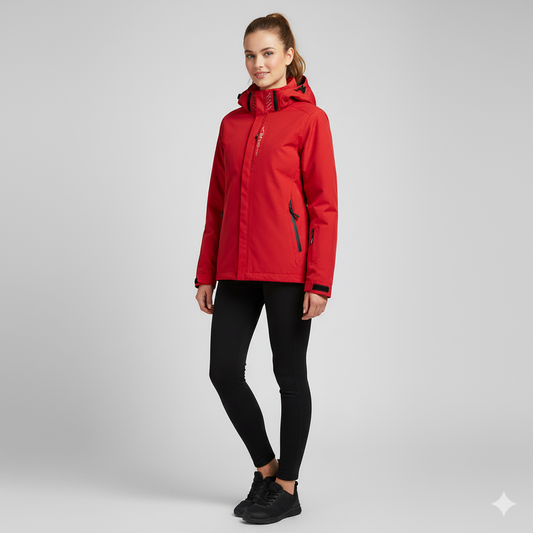 Elegante Dames Regenjas met Capuchon – Stijlvol & Weerbestendig