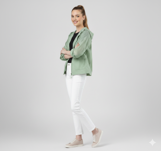 Dames Winddichte Regenjacke | Met Capuchon