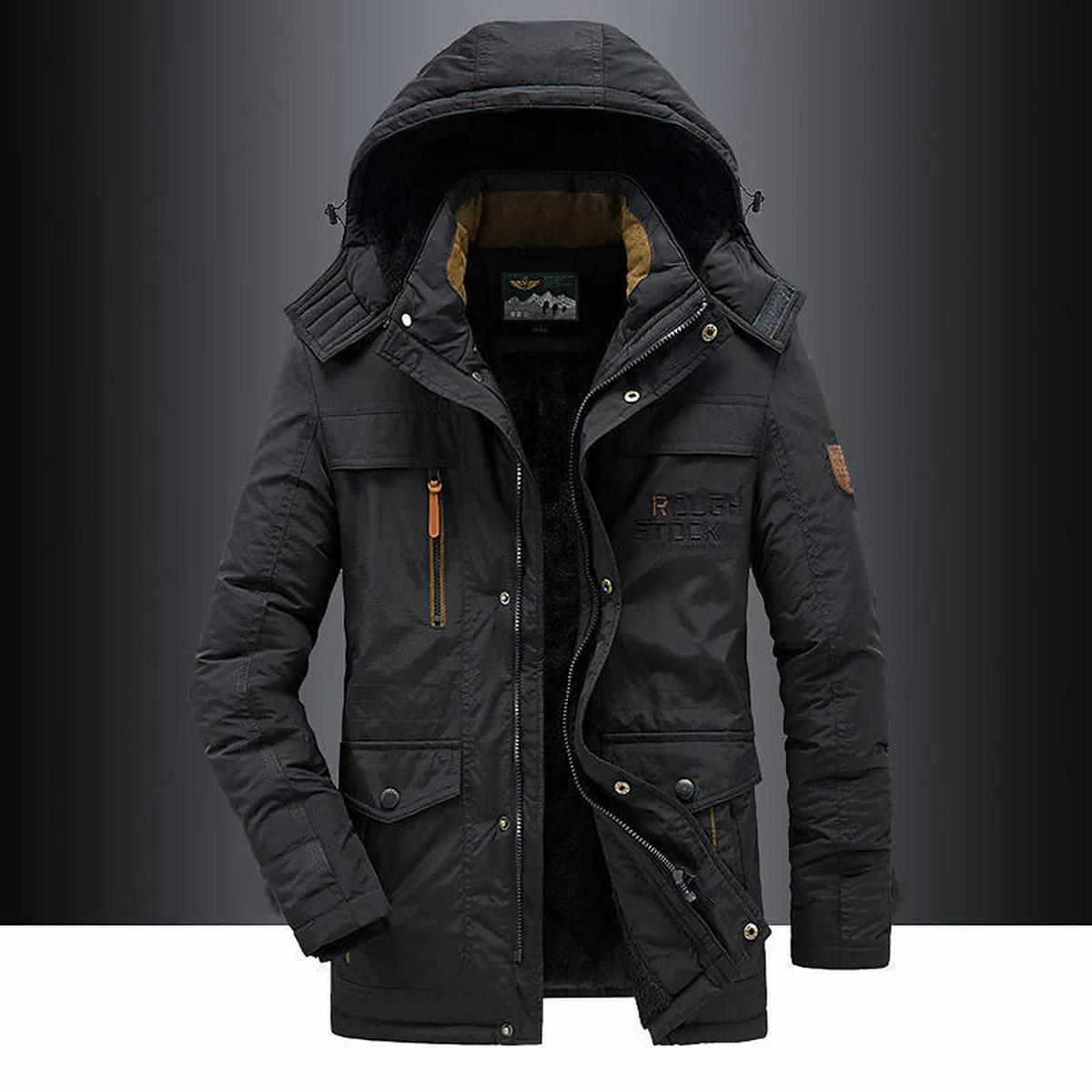 Hugo Heren Parka | Fleece Voering, Nepbont Capuchon, Winterjas 0