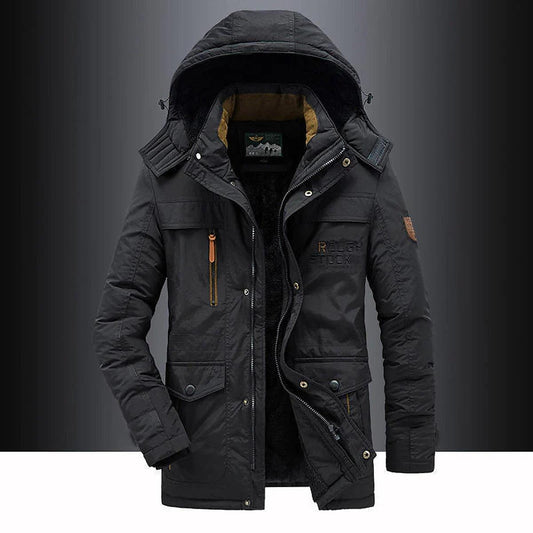 Hugo Heren Parka | Fleece Voering, Nepbont Capuchon, Winterjas 0