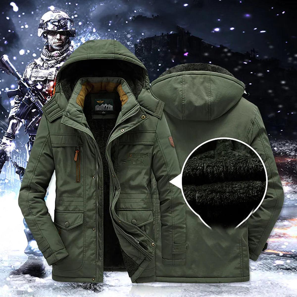 Hugo Heren Parka | Fleece Voering, Nepbont Capuchon, Winterjas 3