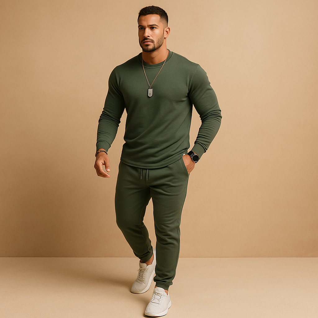 Hugo Heren Trainingspak | Slim Fit Katoenmix, Moderne Sweater en Joggingbroek 0