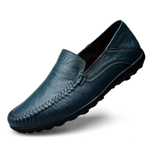 Loren Heren Loafers | Lichtgewicht Zwarte Leer, Casual Comfort 0