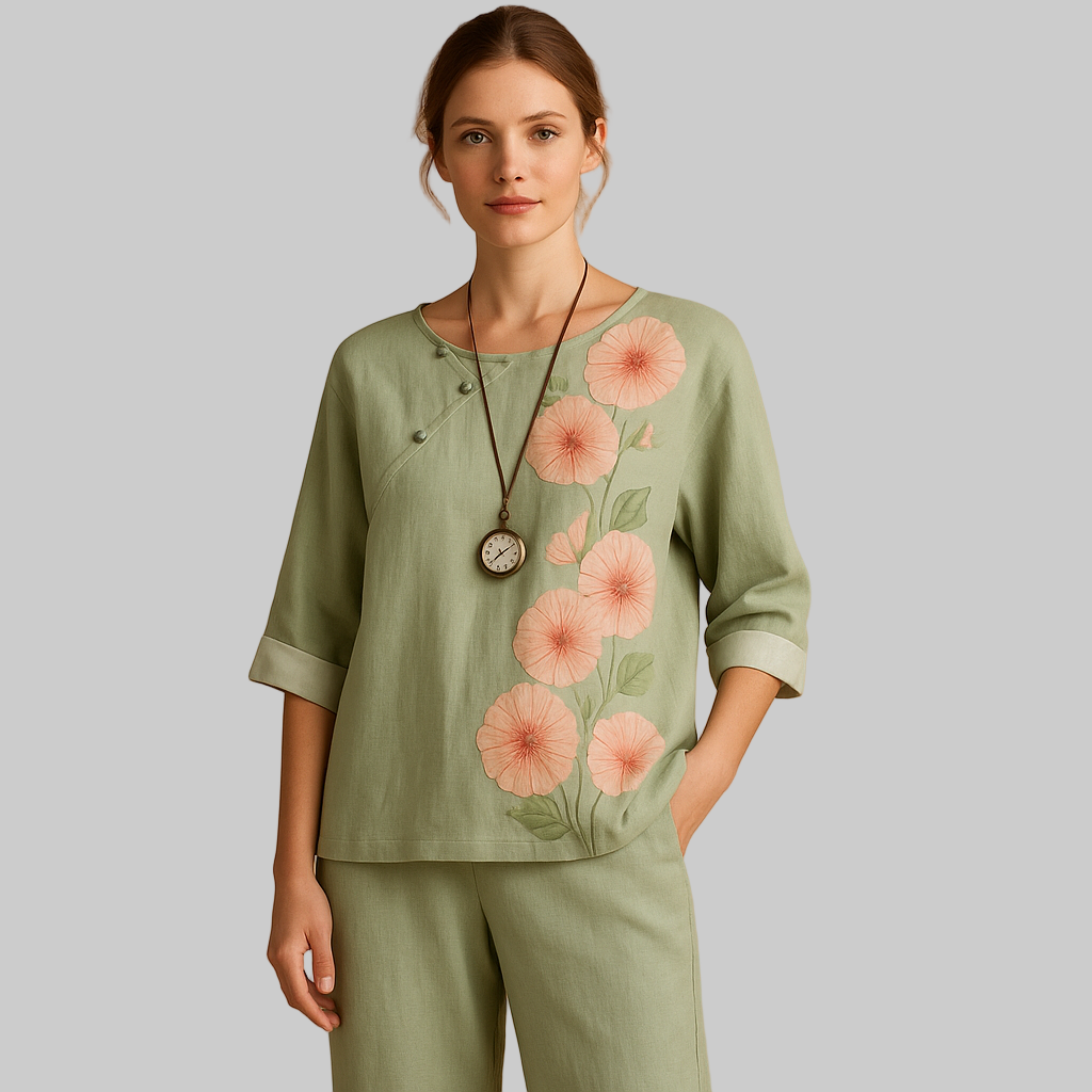 Nena Tweedelige Set Dames | Luchtige Pasvorm, Casual Elegantie 0