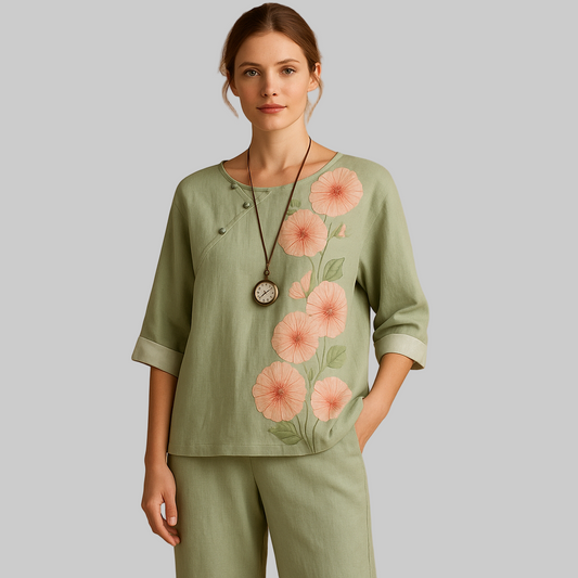 Nena Tweedelige Set Dames | Luchtige Pasvorm, Casual Elegantie 0