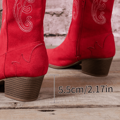 Nenna Dames Laarzen Zwart | Cowboyhak, Stijlvol Ontwerp 6