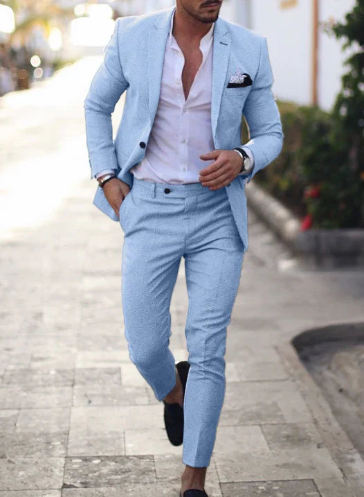 Heren Zomer 2-delig Bruiloftsgast Pak | Blazer en Broek