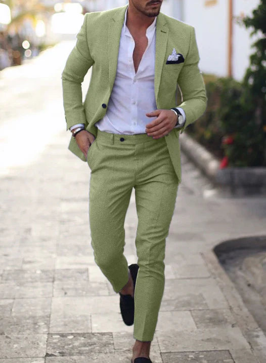 Heren Zomer 2-delig Bruiloftsgast Pak | Blazer en Broek