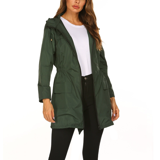Dames Regenjacke met Kapuze | Lang