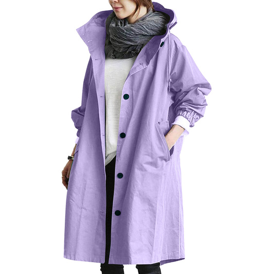 Dames Regenjacke | Met Knopsluiting Voor