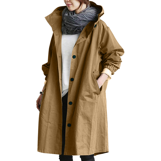Dames Regenjacke | Met Knopsluiting Voor