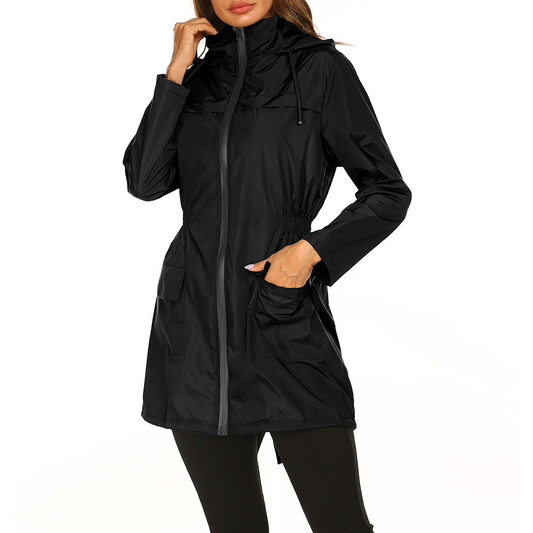 Dames Regenjacke met Kapuze | Lang