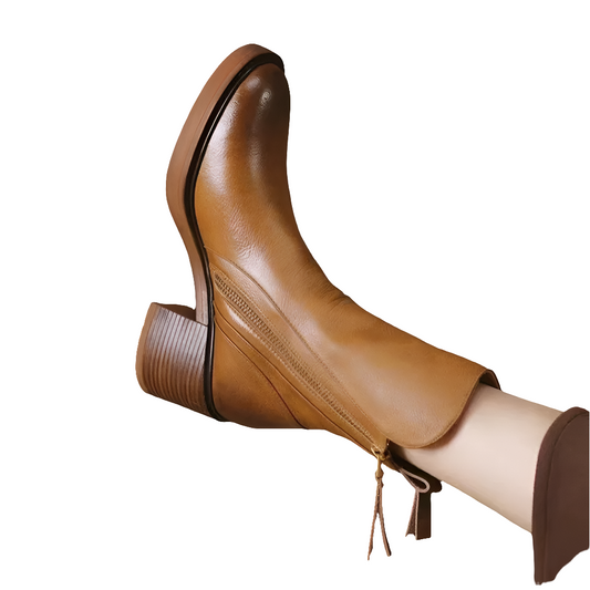 Pia Dames Cowboy Laarzen | Zwarte Blokhak, Moderne Aesthetic 1