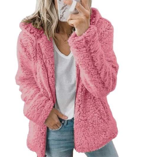 Dames-Hooded Jacket – Casual & Warm