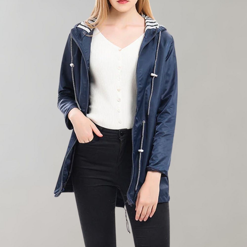 Dames Kapuze Regenjack | Lang