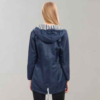 Dames Kapuze Regenjack | Lang