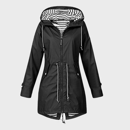 Dames Kapuze Regenjack | Lang