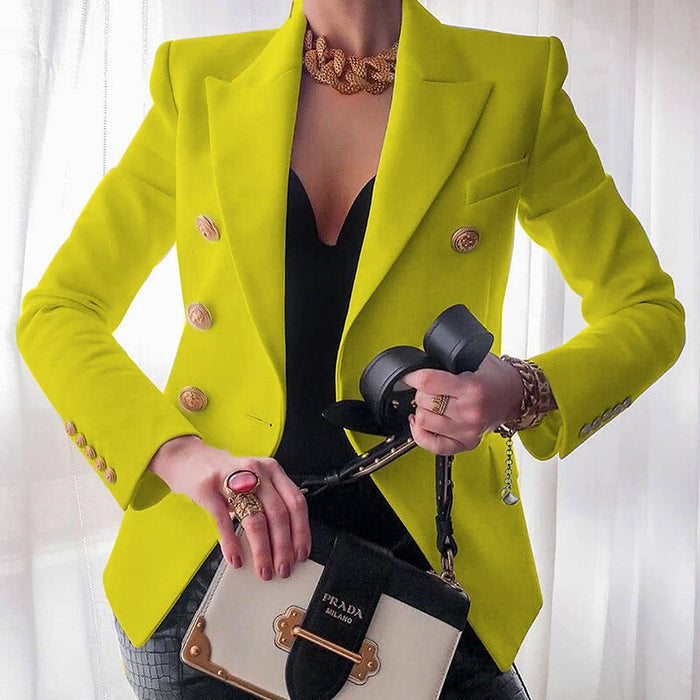 Soraya | Luxe Getailleerde Blazer met Dubbele Knopenrij