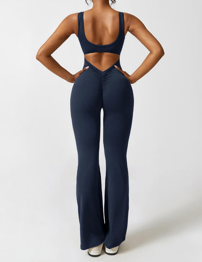 Elena Jumpsuit | Flared Fit | V-Back Design | Shaping & Comfort | Trendy Must-Have