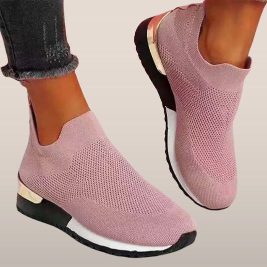 LYMARA | Orthopedische dames sneakers zonder veters – Ademend mesh en elastische instap