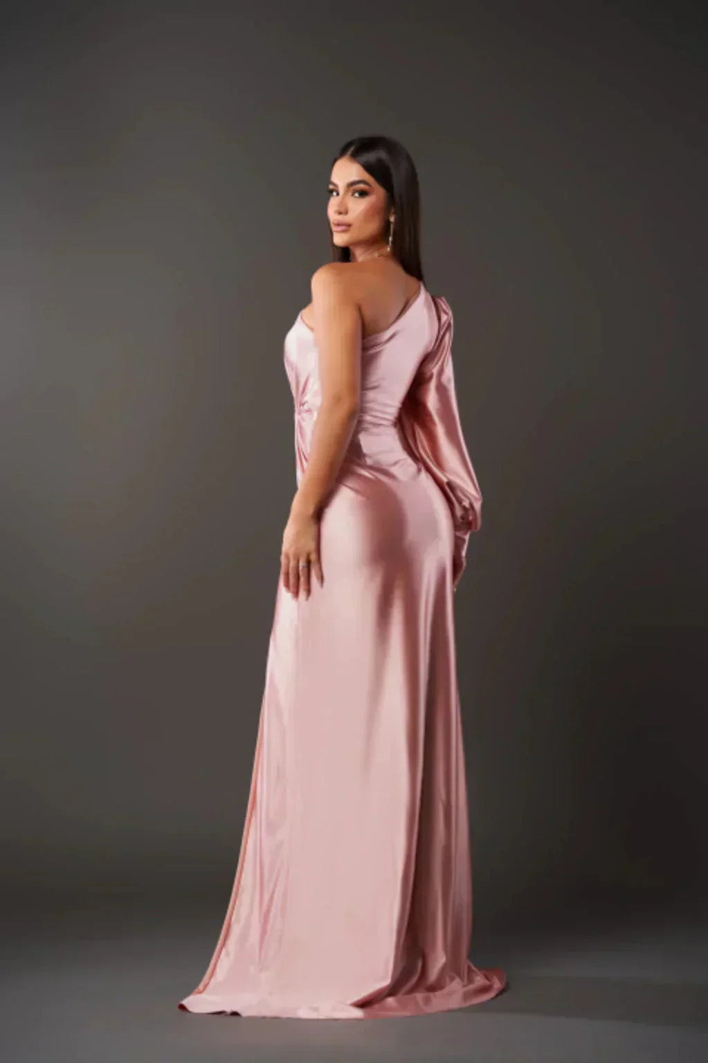 DALINA | One-Shoulder Bruiloftsgast Maxi Jurk met Split