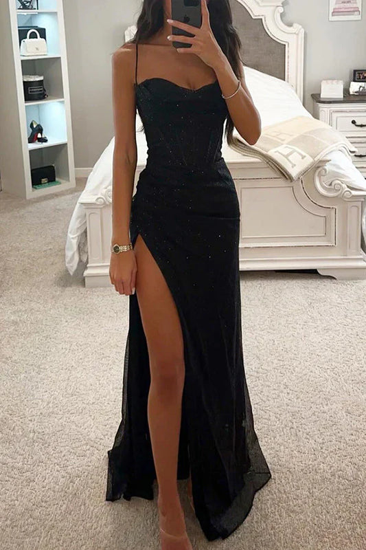 Lunessa | Getailleerde Glitterjurk met Luxe Afwerking