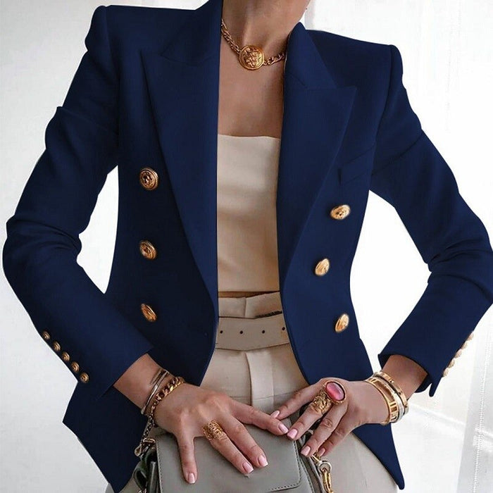 Soraya | Luxe Getailleerde Blazer met Dubbele Knopenrij