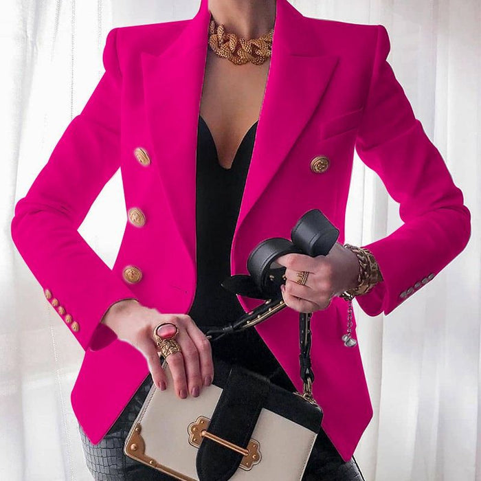 Soraya | Luxe Getailleerde Blazer met Dubbele Knopenrij
