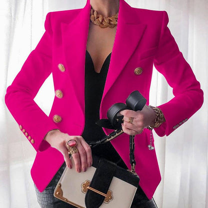 Soraya | Luxe Getailleerde Blazer met Dubbele Knopenrij